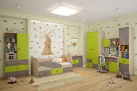 Детская комната Пуговка в Вилюйске - vilyujsk.katalogmebeli.com | фото