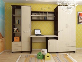 Детская Студент Комплект мебели (Дуб сонома/Белый) в Вилюйске - vilyujsk.katalogmebeli.com | фото
