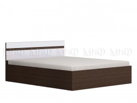 Ким кровать 1,4 (Венге/белый глянец) в Вилюйске - vilyujsk.katalogmebeli.com | фото