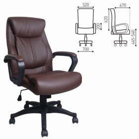 Кресло офисное BRABIX Enter EX-511 (коричневый) в Вилюйске - vilyujsk.katalogmebeli.com | фото