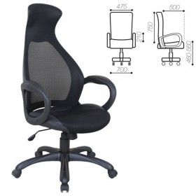 Кресло офисное BRABIX Genesis EX-517 (черное) в Вилюйске - vilyujsk.katalogmebeli.com | фото