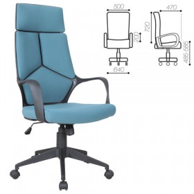 Кресло офисное BRABIX Prime EX-515 (голубая ткань) в Вилюйске - vilyujsk.katalogmebeli.com | фото