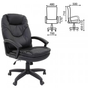 Кресло офисное BRABIX Trend EX-568 (черный) в Вилюйске - vilyujsk.katalogmebeli.com | фото