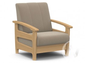 Кресло для отдыха Омега (бук лак/CATANIA LATTE) в Вилюйске - vilyujsk.katalogmebeli.com | фото