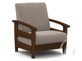 Кресло для отдыха Омега (орех лак/CATANIA COCOA) в Вилюйске - vilyujsk.katalogmebeli.com | фото 1