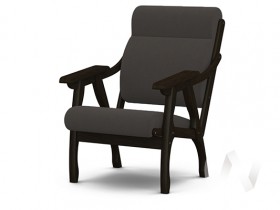 Кресло Вега-10 (венге лак/ULTRA GRAFIT) в Вилюйске - vilyujsk.katalogmebeli.com | фото 1