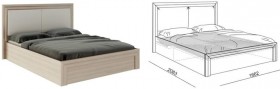 Кровать 1,6 Глэдис (М32) с подъемным механизмом Распродажа в Вилюйске - vilyujsk.katalogmebeli.com | фото 2